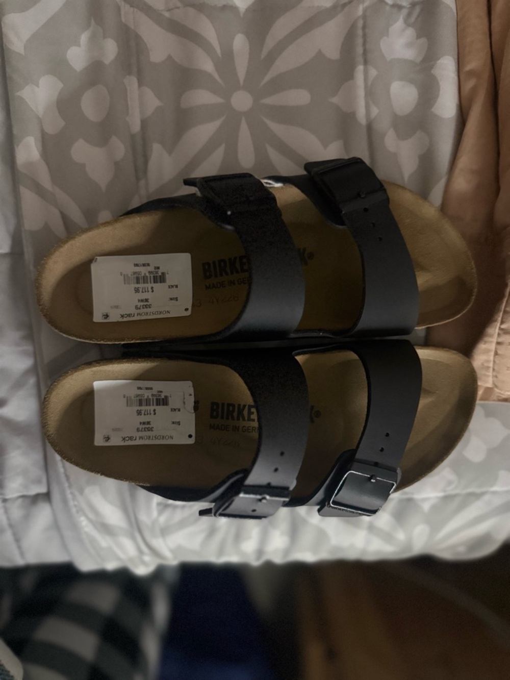 Birkenstock Arizona Black Two-Strap Sandals